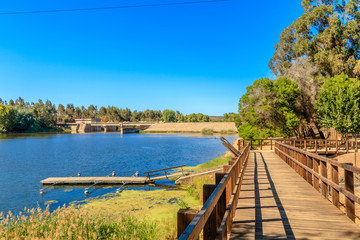 Vista do Parque Ecológico do Gameiro em Mora Portugal © moedas1