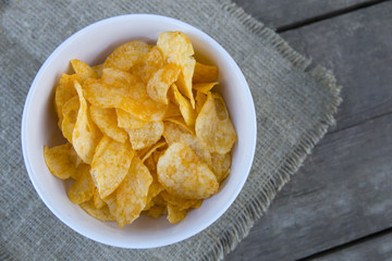 chips in a plate