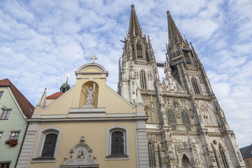 Obraz premium Regensburger Dom St. Peter, Regensburg, Deutschland