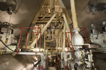 Pipes in steam engine of WWII Liberty Ship