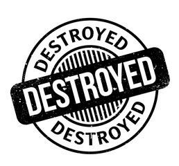 Destroyed rubber stamp. Grunge design with dust scratches. Effects can be easily removed for a clean, crisp look. Color is easily changed.