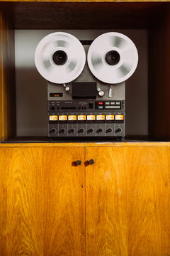 Vintage reel-to-reel tape recorder