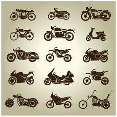 15 Motorcycle Icons