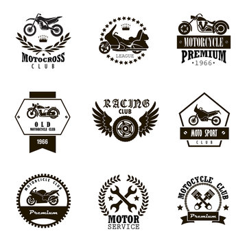 9 emblems of motor clubs
