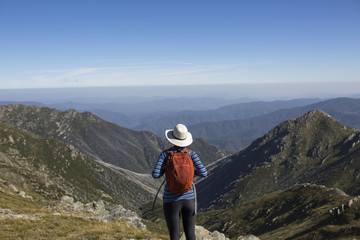 Young Woman Mountain Lookout