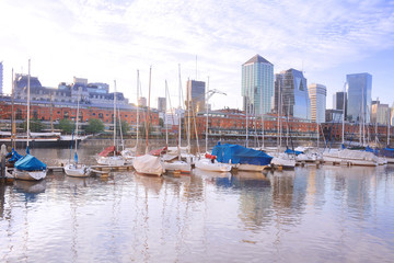 Puerto Madero neighborhood in Buenos Aires.