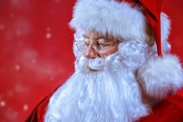 close-up traditional Santa