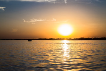 Parana river, Brazil. Border of Sao Paulo and Mato Grosso do sul states