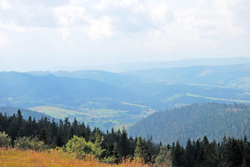 Mountain landscape in Carpathian