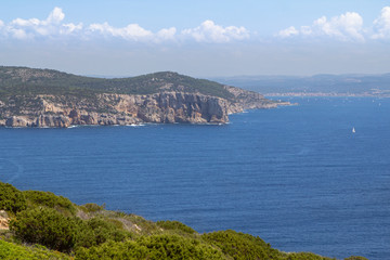 Fototapeta na wymiar Summer landscape on Sardinia Island, Italy