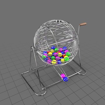 Round bingo cage
