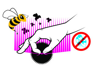 First aid for bee stings