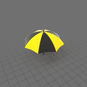 Large open umbrella