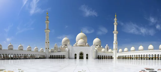 Foto op Canvas Sheikh Zayed Grand Mosque in Abu Dhabi © Caleb Foster