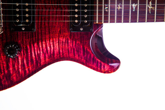 Electric guitar. Luxury professional musical instrument