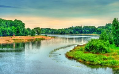 The Kotorosl River in Yaroslavl, Russia