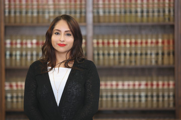 Young attractive hispanic professional, woman,woman lawyer