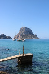 Bella vista delle spiagge di Ibiza. Spagna