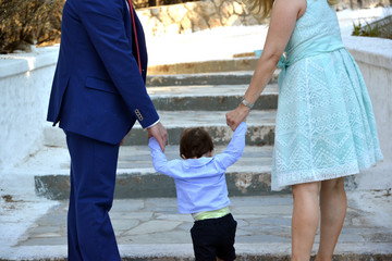 Mother father and son 