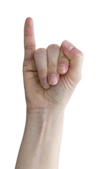hand gesture little finger