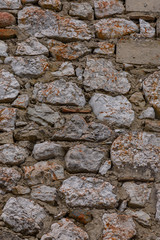 background texture wall of a rustic european house