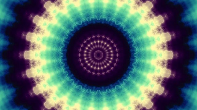Moving and spinning mandala ornament. Seamless loop abstract motion background. Rapid movement. Abstract footage.
