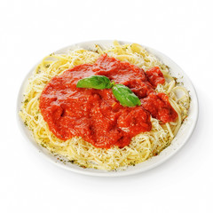 dish of spaghetti bolognese