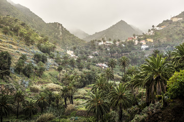 Fototapeta na wymiar Los Bellos Vallehermoso La Gomera Canary Islands