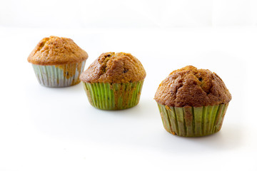 Muffin with white background