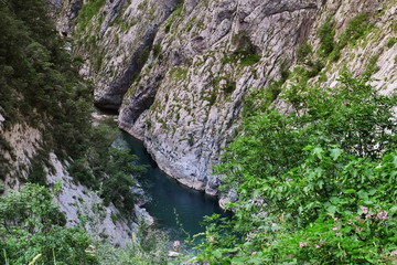 Beautiful mountain landscape with river