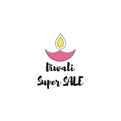 Creative poster Sale Happy Diwali