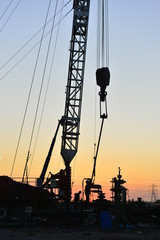 Fototapeta premium field oil workers at work