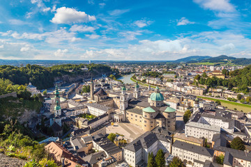 Panoramic view of Salzburg