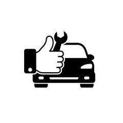 Car service icon.Transportation repair, support, service logo