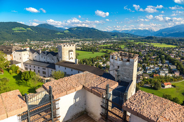 Fototapeta na wymiar Salzburg fortress Hohensalzburg