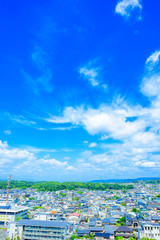 奈良県の街並み 展望