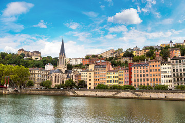 Fototapeta na wymiar Cityscape of Lyon, France