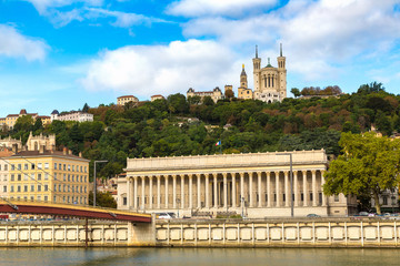 Obraz premium Cityscape of Lyon, France
