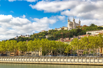 Cityscape of Lyon, France