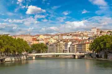 Cityscape of Lyon, France