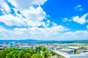 奈良県の街並み 展望