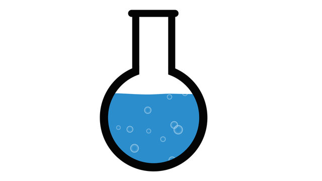 magic science potion graphic blue bubbles