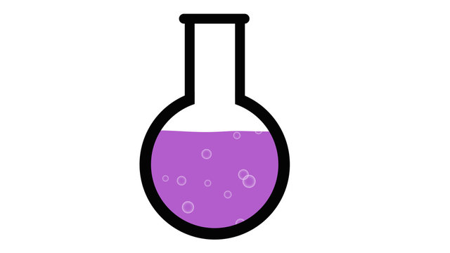 magic science potion graphic purple bubbles