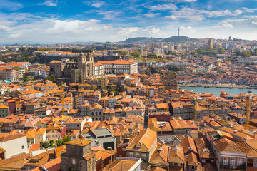 Fototapeta na wymiar Panoramic view of Porto