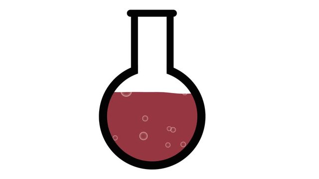 magic science potion graphic red bubbles
