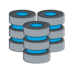 database data center icon image vector illustration design 