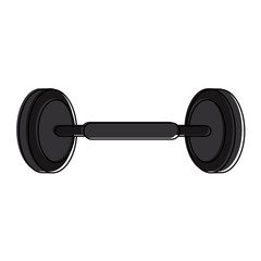 dumbbell weightlifting icon image vector illustration design 