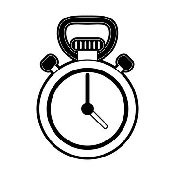 analog chronometer icon image vector illustration design  black and white