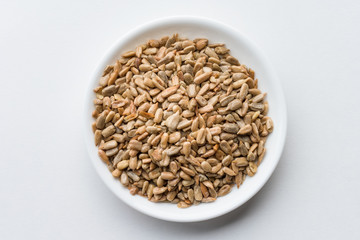 Roasted Salted Sunflower Seeds in a Bowl