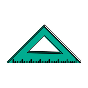 ruler measuring icon image vector illustration design 